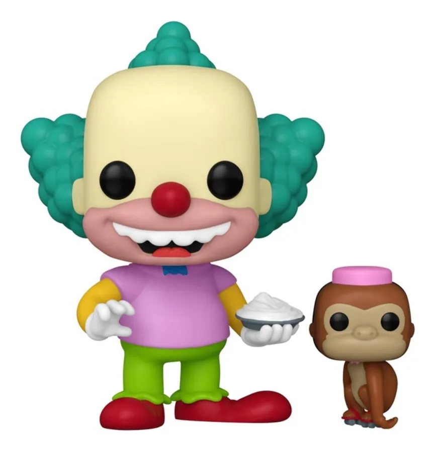 Funko Pop The Simpsons - Krusty the Clown com Mr. Teeny