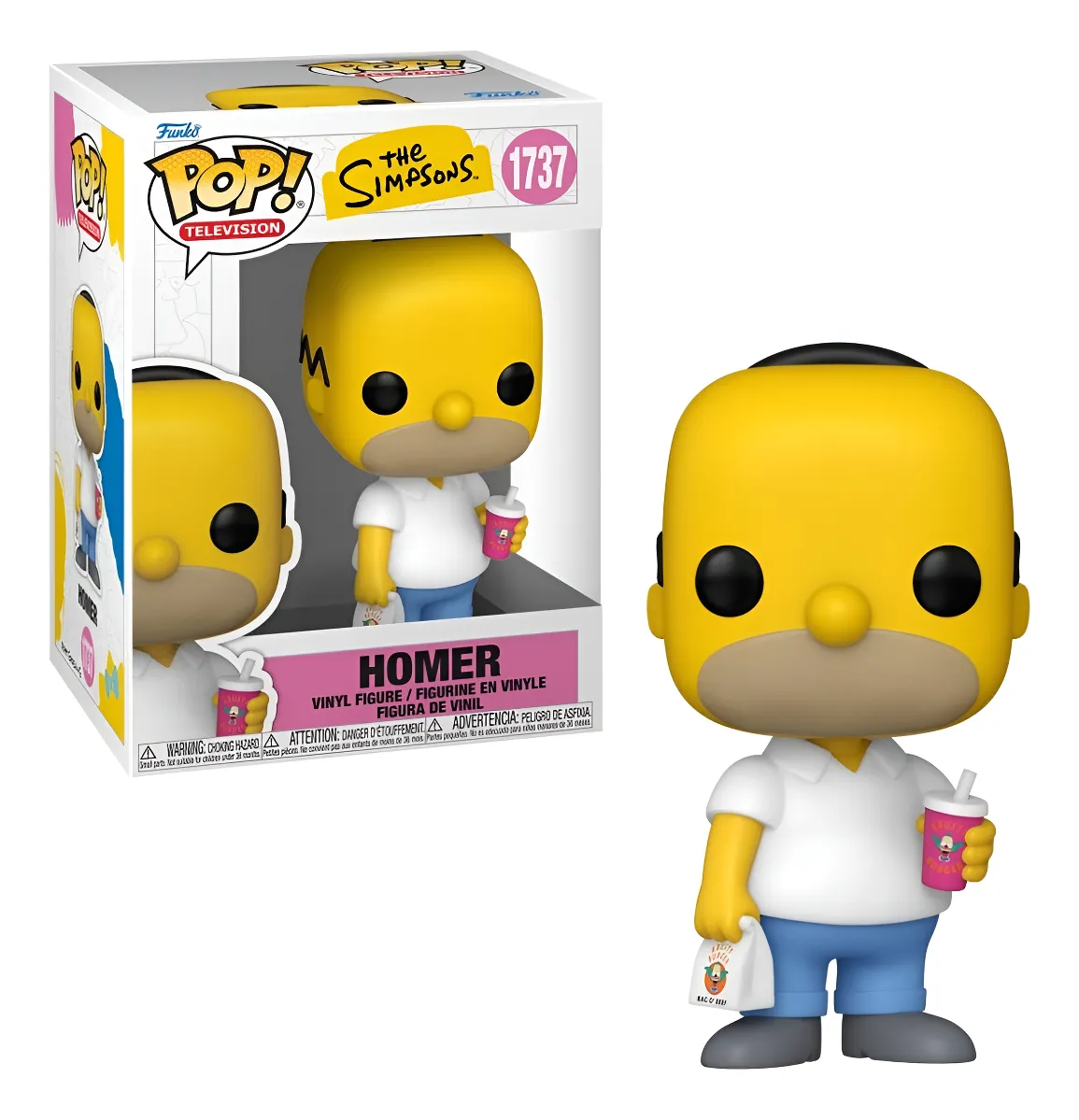 Funko Pop The Simpsons - Homer Simpson com Krusty Burger