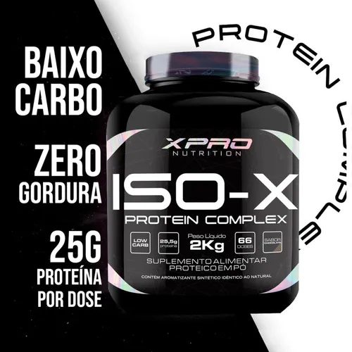 Whey Protein Iso-x Isolada 2kg Baunilha Com 25g De Proteína