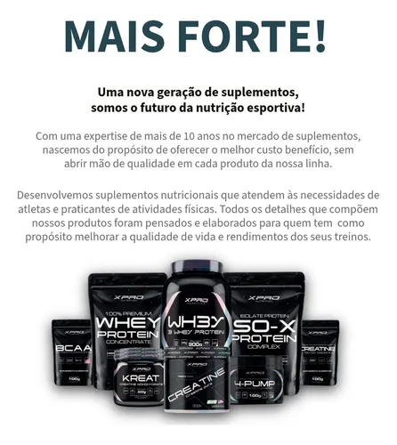 Whey Protein Iso-x Isolada 2kg Baunilha Com 25g De Proteína