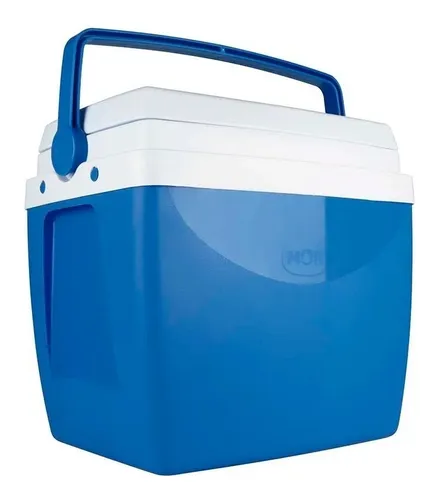 Caixa Térmica Cooler 34 Litros Até 50 Latas C/ Alça Azul Mor