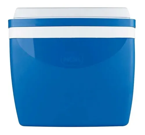 Caixa Térmica Cooler 34 Litros Até 50 Latas C/ Alça Azul Mor