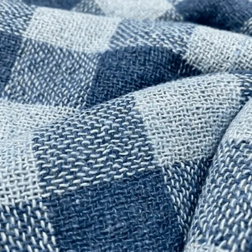 Kit C/ 10 Pano Para Limpeza Grande Xadrez 70x40cm Azul Genérica Pacote