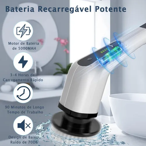 escova de limpeza elétrica Eps-408 - Branco