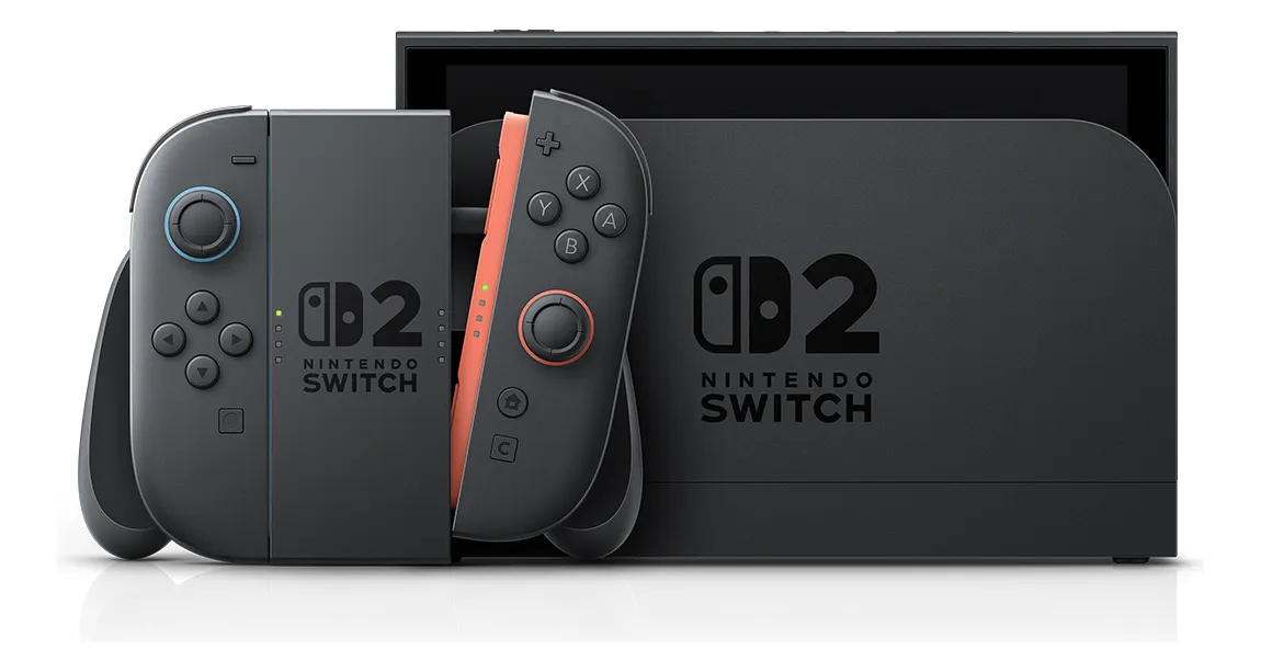 Console Nintendo Switch 2, 256GB, Preto, Azul e Vermelho