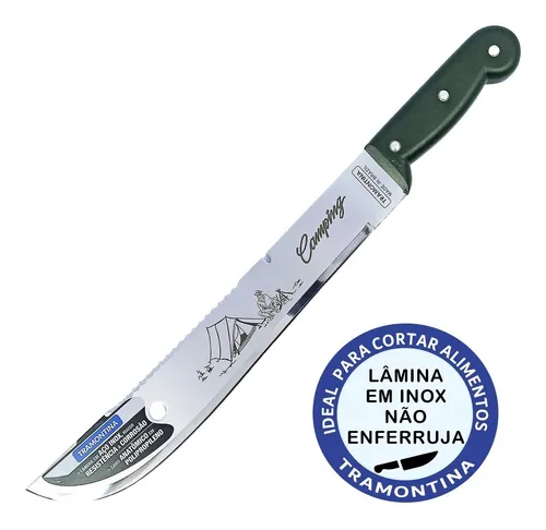Facao Para Abrir Coco Tramontina 12 Pol Inox Não Enferruja