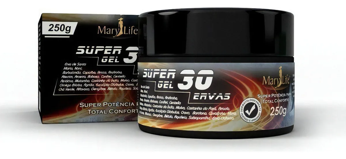 Gel Massageador 30 Ervas 250g - Mary Life