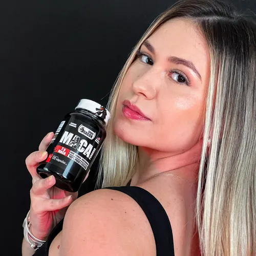 Maca Peruana 100% Pura 120 Cápsulas Pote Preta Sabor Sem sabor